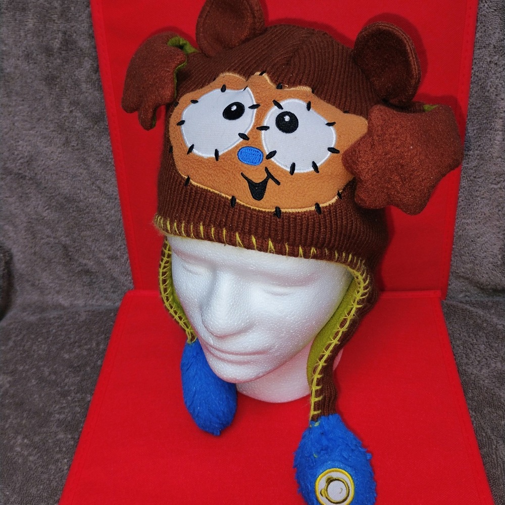 Flipeez Kids Hats Idea Village Brown Monkey Looks like it was never used Nice!!!